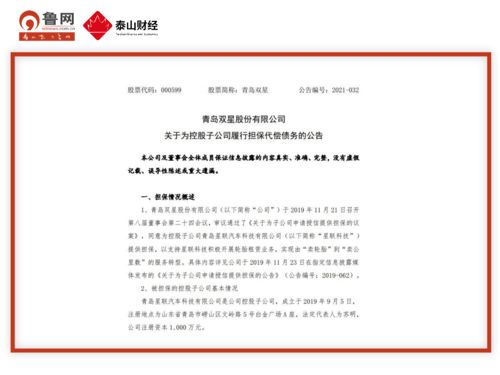 青島雙星代償1000萬助力子公司轉(zhuǎn)型，星聯(lián)科技聚焦技術(shù)服務(wù)與技術(shù)轉(zhuǎn)讓新賽道